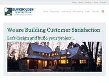 Tablet Screenshot of burkholderconstruction.com